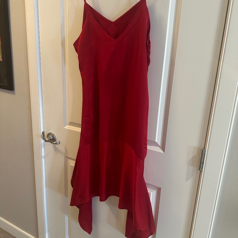 The Fifth Label - red crepe and satin dress